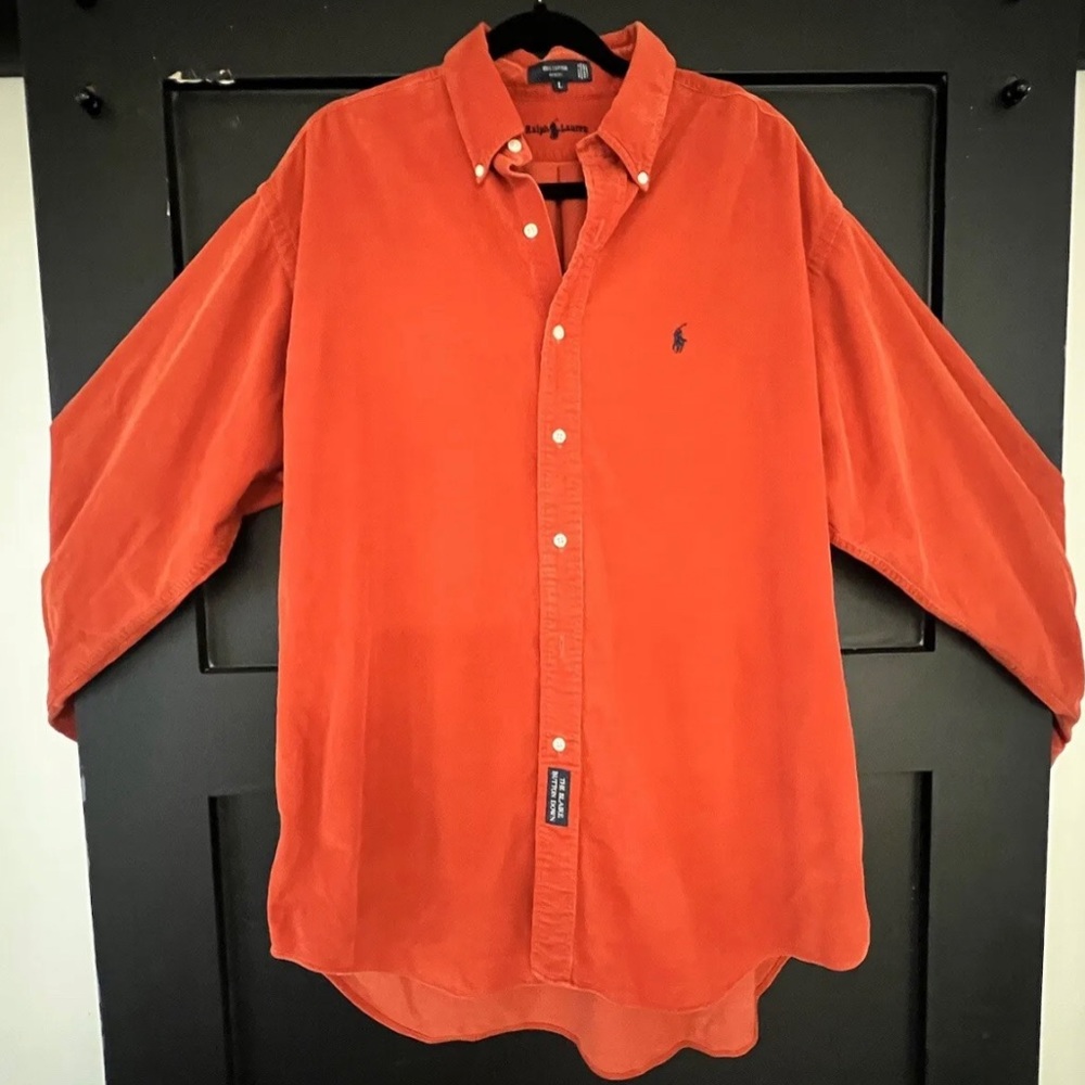 Vntg Corduroy Ralph Lauren The Blair Large Button Down